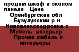 продам шкаф и эконом.панели › Цена ­ 3000-1000 - Оренбургская обл., Бузулукский р-н, Новоалександровка с. Мебель, интерьер » Прочая мебель и интерьеры   